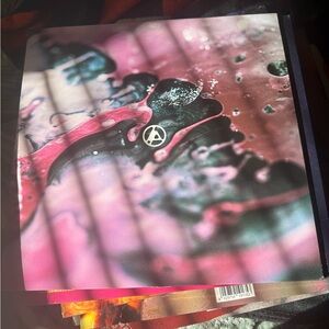 Abstract Pink and Black Art Print